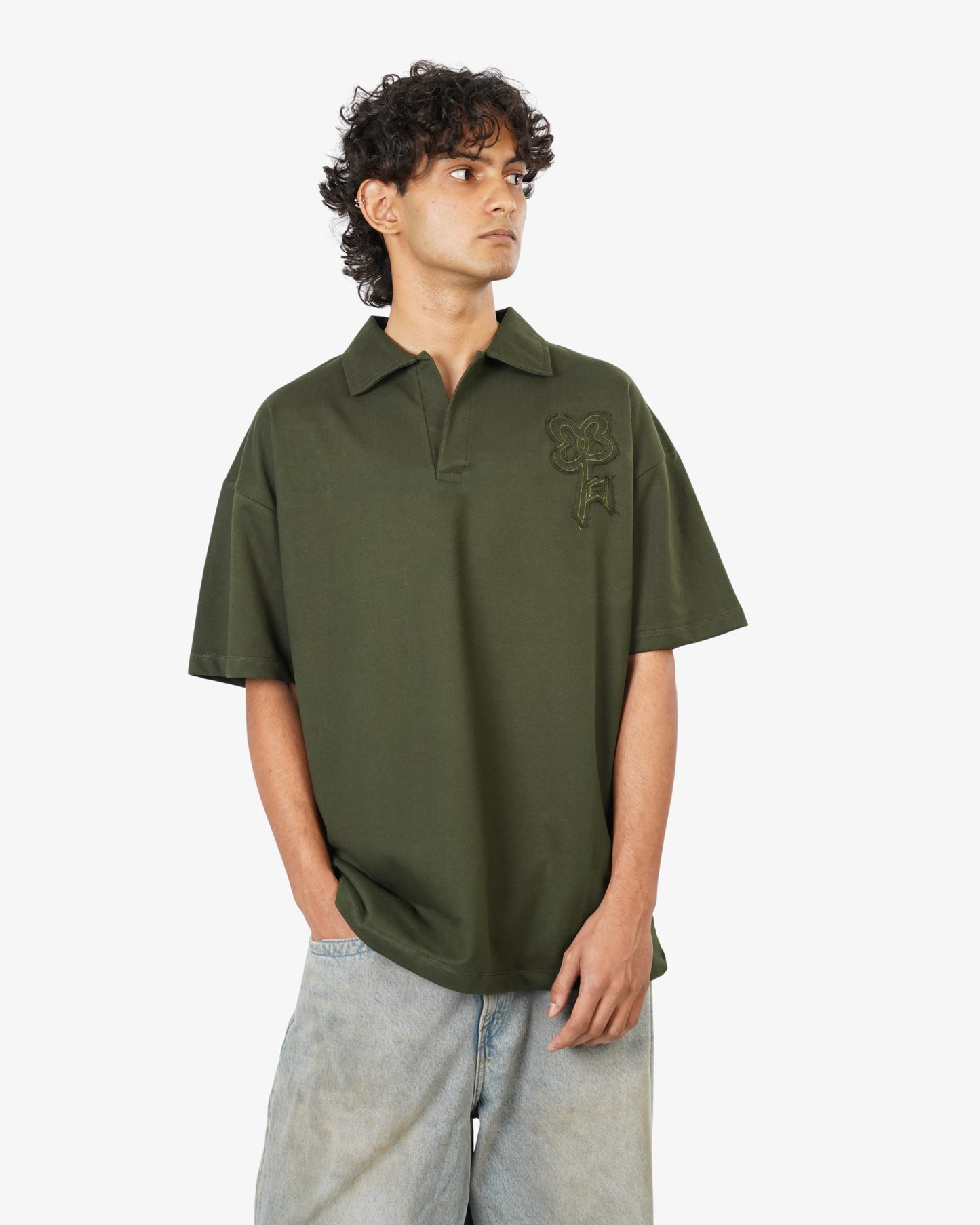 FOREST GREEN POLO T-SHIRT