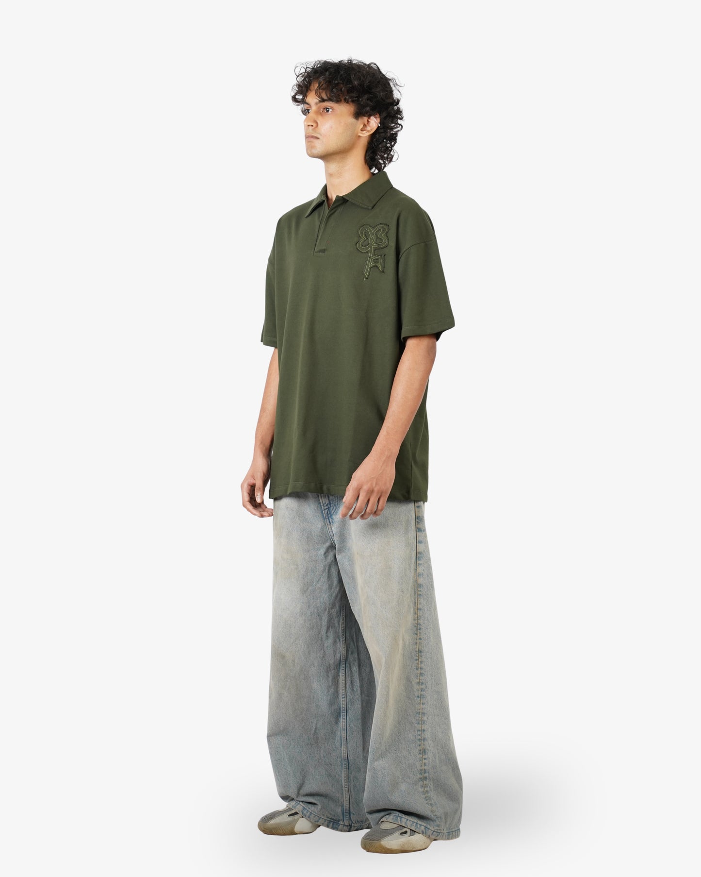 FOREST GREEN POLO T-SHIRT