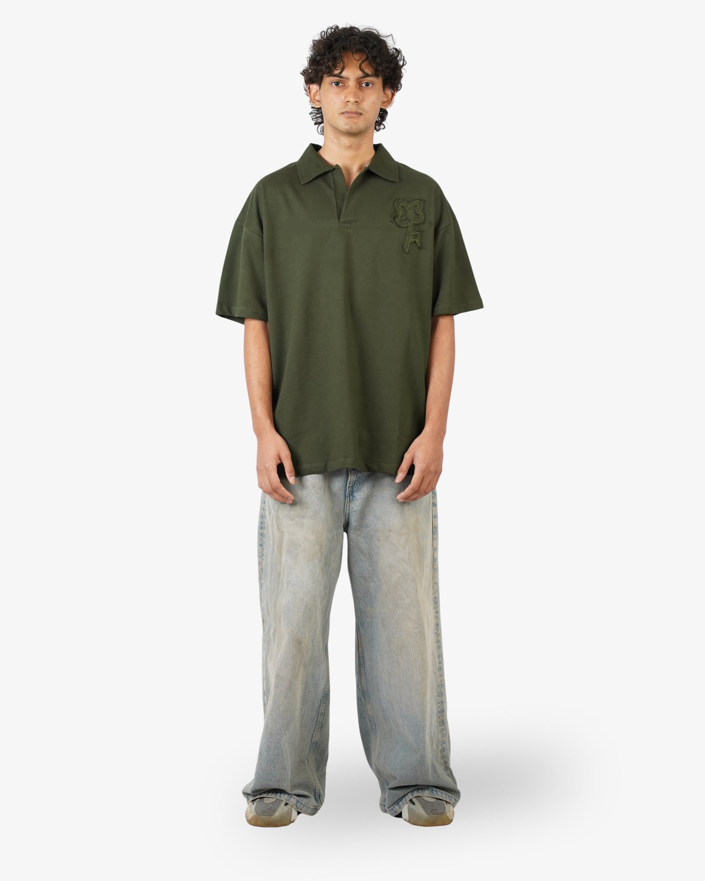 FOREST GREEN POLO T-SHIRT