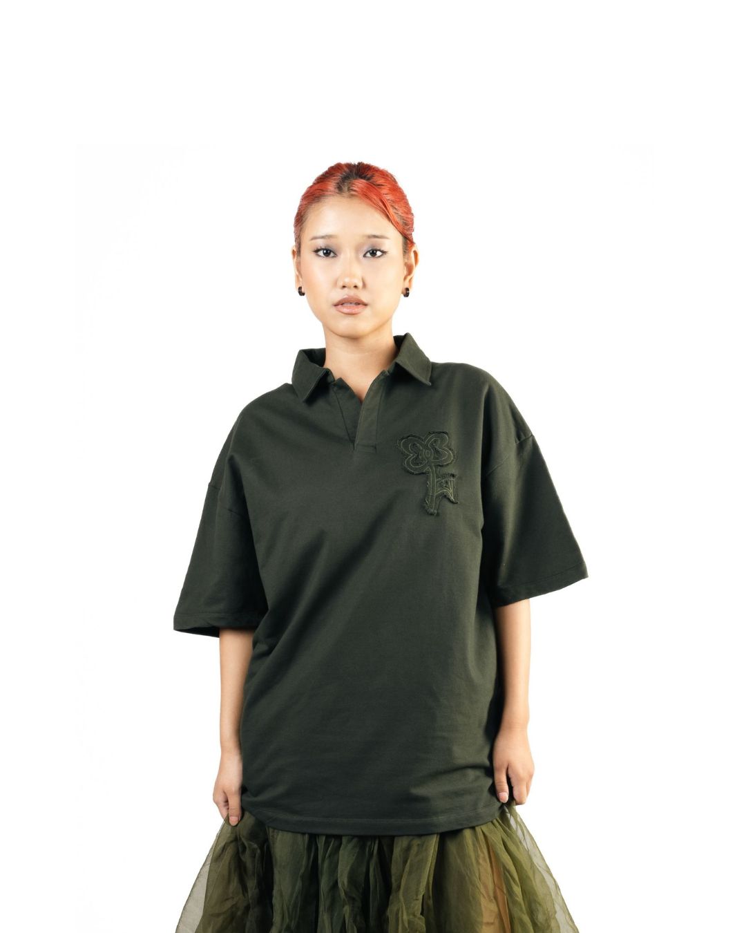 FOREST GREEN POLO T-SHIRT