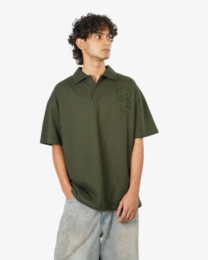 FOREST GREEN POLO T-SHIRT